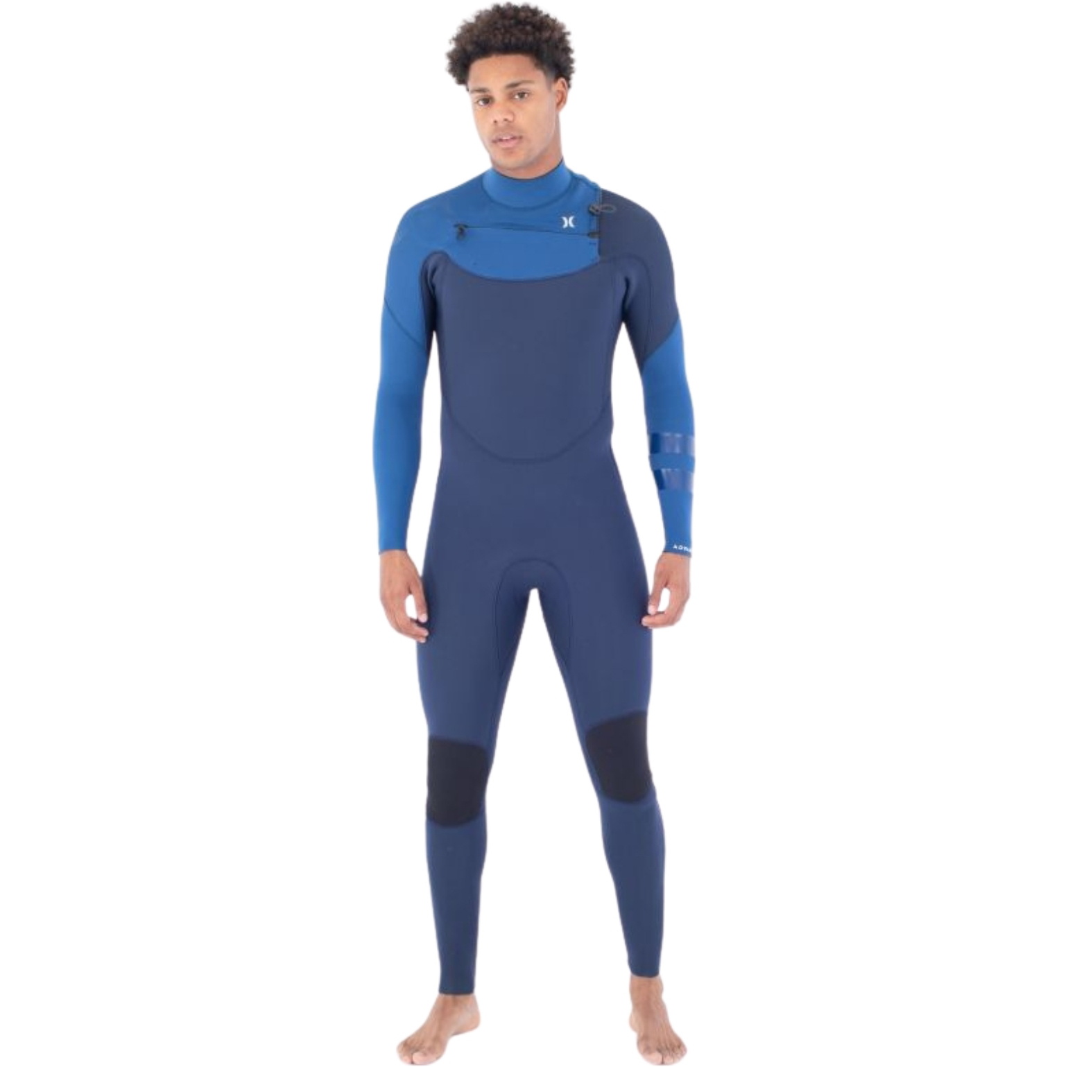 Fato De Mergulho Hurley Advant 4/3mm Com Zíper Chest Zip Masculino 2026 MFS0013423 - Faint Blue